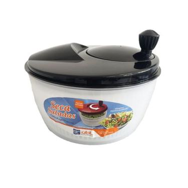 Imagem de Secador de Salada Centrifuga de Verduras Manual Grande 4 L - Preto - A