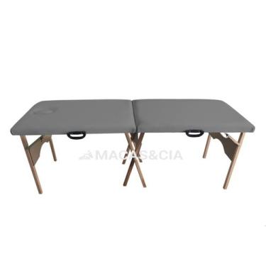 Imagem de Maca de Madeira Portátil com Respiro 200kg 65cm Largura Várias Cores -