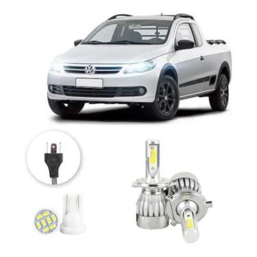Imagem de Lampada Led Volkswagen Saveiro G5 2008 A 2012 H4 20000lm - V10, Branco