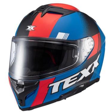 Imagem de Capacete Texx Kaiman Track, Vermelho/Azul, 56