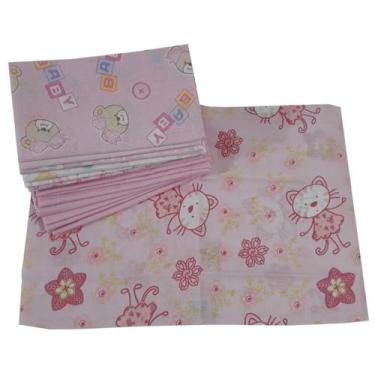 Imagem de Kit 8 Fronha De Bebe Para Travesseiro Feminino 28X40Cm - Minasrey