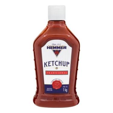 Imagem de Ketchup Tradicional Sem Gluten Squeeze 1kg Hemmer, 1kg, Tradicional