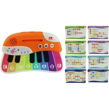 Imagem de Piano Musical Arco-Íris - BBR Toys