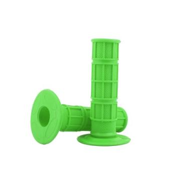 Imagem de Punhos de motocicleta de borracha antiderrapante para guidão de bicicleta de substituição para CRF EXC Motorcross Dirt Pit Bike - Verde esmeralda