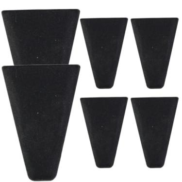Imagem de Cesta de silicone para fritadeira a ar com 6 peças para aumentar a altura, pé de silicone antiderrapante para racks redondos/quadrados, rack de empilhamento portátil para fritadeira a ar 1,3 x 1,8