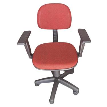 Imagem de Cadeira Secretária Giratória com Braços - BIGPLAST