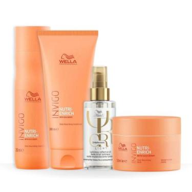 Imagem de Wella Nutri-Enrich Sh 250ml + Cond 200ml + Masc 150ml + Oleo Light 100