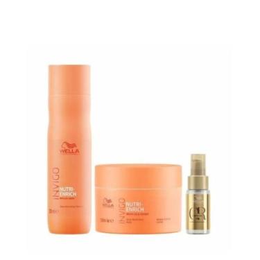 Imagem de Wella Nutri-Enrich Sh 250ml + Masc 150ml + Oleo 30ml - Wella profissio
