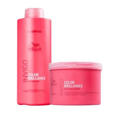 Imagem de Wella Brilliance Sh 1000ml + Masc 500ml - Wella profissional
