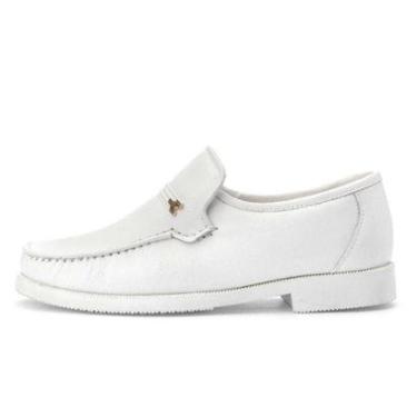 Imagem de Mocassim Branco de Couro Clube do Sapato de Franca NS Doctor Confort Treviso II Masculino-Masculino