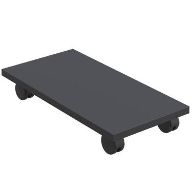 Imagem de Suporte Para Cpu Com Rodízios Cyber L03 - Lyam Decor, Preto
