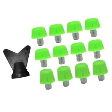 Imagem de MotiveTech 12 Peças de Pontas para Chuteiras de Futebol M5.85 Antiderrapantes para Jogadores de Rugby Profissional para Tênis Esportivos, Verde