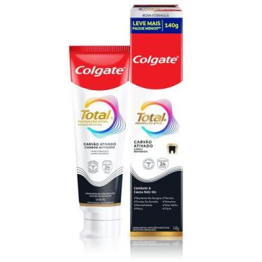 Imagem de Creme Dental Colgate Total Prevenção Ativa Carvão Ativado 140g