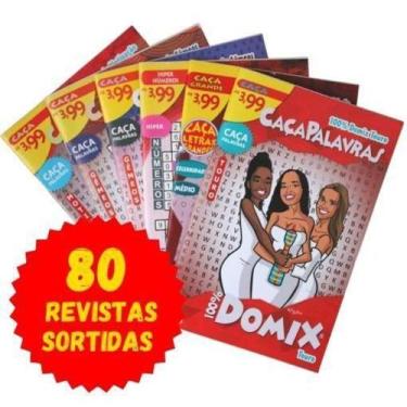 Imagem de 80 Revistas Sortidas Caça Palavras Cripto Letrix Numerix - Nobrand