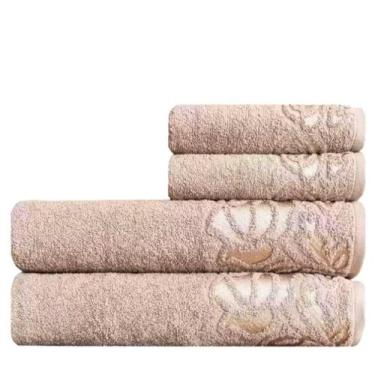 Imagem de Jogo De Toalhas 4 Peça Macia Guadalupe - 500 G/M - Fendi - Toalhas Gro