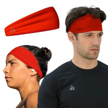 Imagem de Temple Tape, Bandanas para homens e mulheres – Faixa de transpiração masculina e esportiva com absorção de umidade para treino para corrida, treinamento cruzado, ioga e capacete de bicicleta