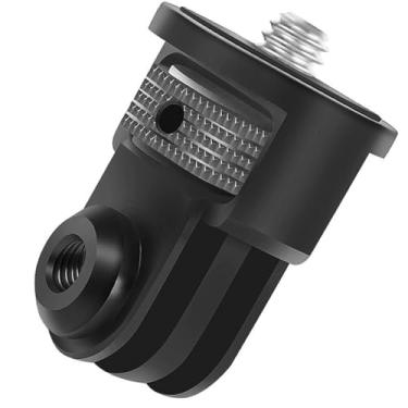 Imagem de Adaptador de tripé de câmera de alumínio 1/10.2 cm-20 suportes adaptadores de conversão compatíveis com câmeras de ação Gopro Insta360 e outros acessórios padrão de 1/4, adaptador de montagem de 1/4