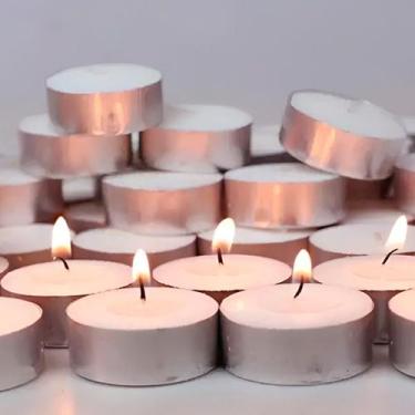 Imagem de 50 Velas Estilo Rechaud Suporte Em Alumínio vela Casamento - Home Good