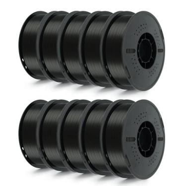 Imagem de Impressora 3D Filamento Kingroon Black PLA 1,75 mm 10 kg