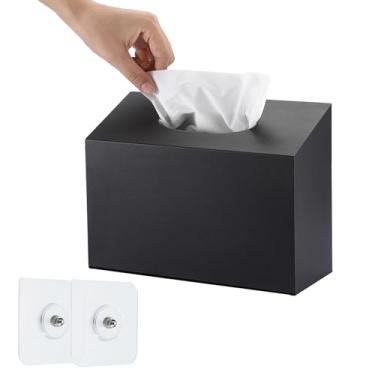 Imagem de Sumnacon Capa de metal para toalha de mão, suporte de toalhas de mão de papel descartável para banheiro, dispensador de toalha de papel montado na parede, capas modernas para casa, escritório, mesa