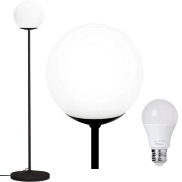 Imagem de Luminária Poste Piso 169Cm Jabuticaba Mármore Globo Gimpo