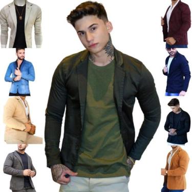Imagem de Blazer Masculino Esporte Fino Slim Fit com Elastano - Debatt, Verde, X