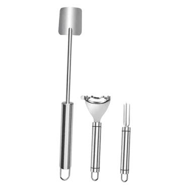 Imagem de Generic Descascador de milho em aço inoxidável, descascador de espigas de milho, debulhador prático, fácil de usar, presente, acessório multifuncional para, Style a Set