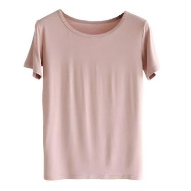 Imagem de Camisas de dormir KyBanzz, pijama para mulheres, modal, gola redonda