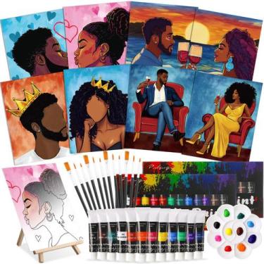 Imagem de Kit Art Craft Cholemy 8x10" Canvas Paint Sip 36 unidades