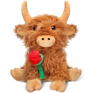 Imagem de Bicho de pelúcia fofo de pelúcia Highland Cow Civaner de 30 cm