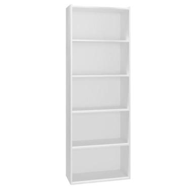 Imagem de Estante Livreiro 4 Prateleiras 185X60 cm Luiza REAJL Moveis, Branco