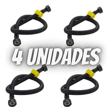 Imagem de Rabicho Flexivel 50 Cms Engate Mangueira Trançado Aço Inox A