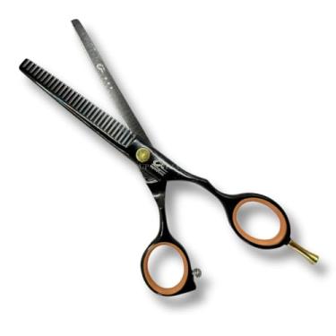 Imagem de Tesoura Profissional de Desbaste Umi 5.5” em Aço Inoxidável – Tesoura Dentada para Cabeleireiro e Barbeiro