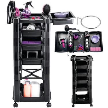 Imagem de Carrinho Auxiliar Multiuso Belle Nova 4 Gavetas Abertura Bilateral com