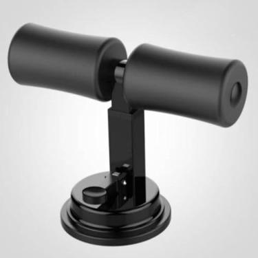 Imagem de Aparelho Abdominal Portátil de Ginástica, Preto, Borracha Nitrílica, Sistema de Resistência Ajustável, Altura 14-17cm x Largura 25cm, 500g, Para Casa e Escritório