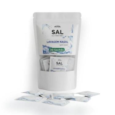 Imagem de Kit com 30 Sal Lavagem Solução Nasal Ultrafino Sem Iodo Sachet - V1TTA