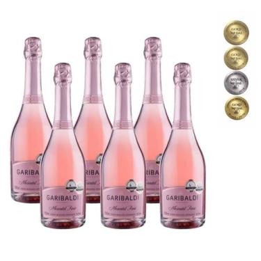 Imagem de Espumante Brasileiro Rose Moscatel Garibaldi 750ml Caixa 6un