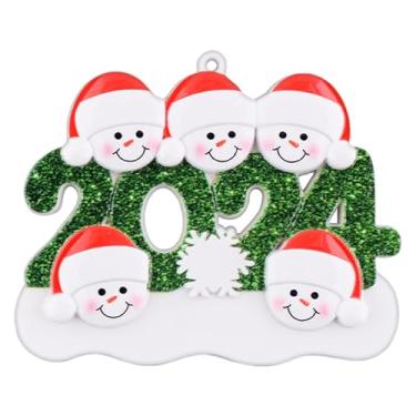 Imagem de Família de enfeites de Natal,Enfeites de Natal em família 2024,Lembrança de enfeites decorativos para pendurar | Enfeites de Natal de resina, enfeite de de neve, decoração familiar para casa