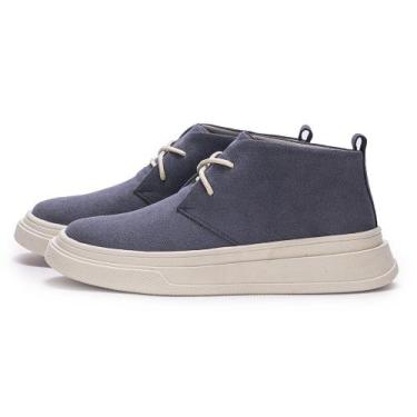 Imagem de Tênis Masculino Até 46 Couro Avalon Adam em Couro Jeans, 39