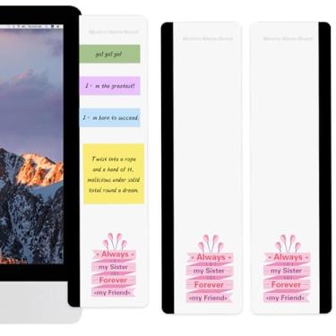 Imagem de navdlizu Presentes para irmã – Acessórios de mesa de escritório, quadro de notas multifunções para monitor de computador, Natal, Dia das Galentinas, aniversário, Dia dos Namorados, presentes para