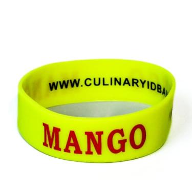 Imagem de Culinary ID Bands Etiqueta de garrafa de silicone, estampa de manga, serve para garrafas de draga e coqueteleira de 473 a 680 g, pulseira durável para identificação de alimentos, nível profissional, 1