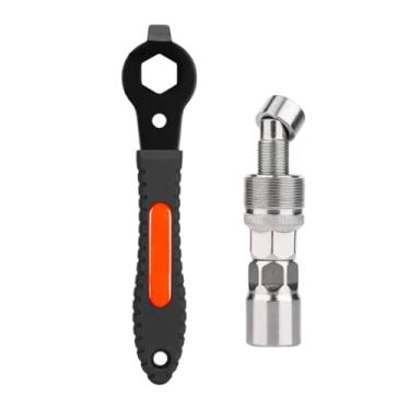 Imagem de Dynwave Ferramenta extratora de pedivela para bicicleta, removedor de movimento central, extrator de pedivela compacto e robusto para reparo de acessórios de, Style B