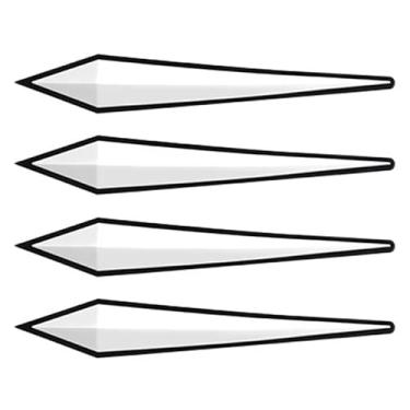 Imagem de 4 peças de adesivo protetor de borda de porta de carro para-choque proteção anticolisão espelho retrovisor de porta fita de borracha aplicável à maioria dos veículos (branco)