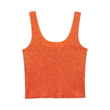 Imagem de Conjunto Feminino De Jaqueta De Lantejoulas E Top Camisola UNIZERA Mod