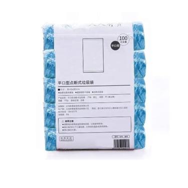 Imagem de Sacolas de Lixo Descartáveis para Casa 5 Rolos 100 Unidades Sacola Armazenamento Resíduos Cozinha Plástica Limpeza Liner Lixeira PE Portátil