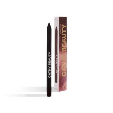 Imagem de Lapis Delineador Cateyes Cathy Beauty Black Metallic 1,4g