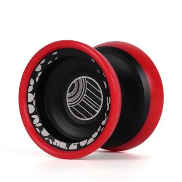 Imagem de Keenso Yoyo, Yoyo de Metal de Alumínio Profissional Com Rolamento de Alta Velocidade para Truques Avançados e Iniciantes Suporta Sono Morto Ativo (Preto)