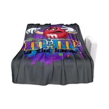 Imagem de Cobertor De Pelúcia Infantil M&M Bean Chocolate Quente E Fashionável P