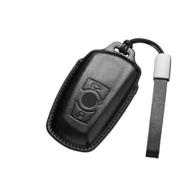 Imagem de Capa para chave de carro, protetor de suporte, compatível com BMW 1 3 5 7 Série X1 X3 X4 X5 F10 F15 F16 F20 F30 F18 F25 M3 M4 E34 Acessório(A-black keyring)