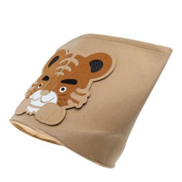 Imagem de aqxreight Cesto de Lavanderia de Algodão Engrossado Animal Dos Desenhos Animados Brinquedos Infantis Detritos Domésticos Balde de Armazenamento de Roupas Sujas 30x27cm Rosto de Tigre No Quarto (Tigre)